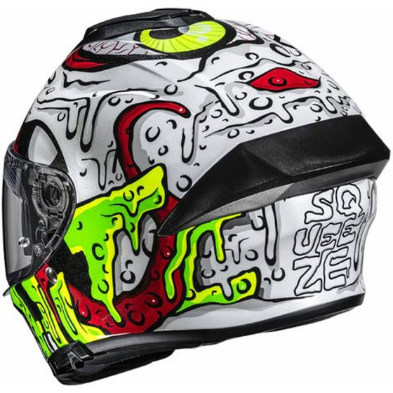 Casco HJC C71 Squeeze Red Yellow MC41
