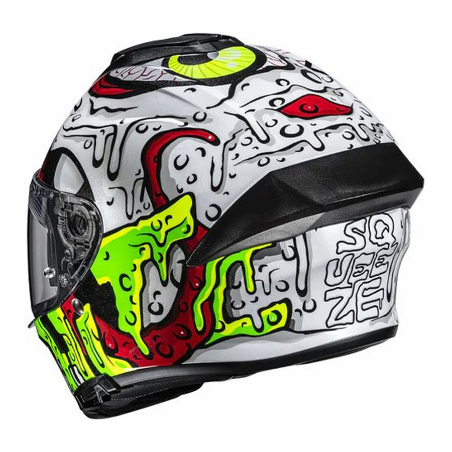 Casco HJC C71 Squeeze Red Yellow MC41