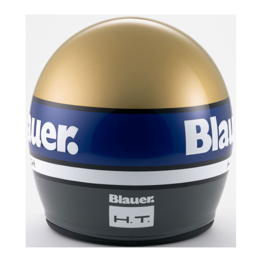 Casco Blauer Pilot 4 0 Glod Blue