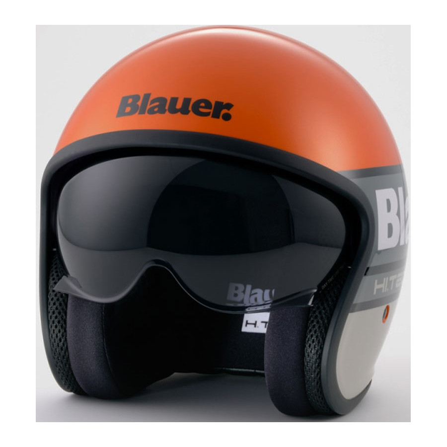 Casco Blauer Pilot 4 0 Orange Grey