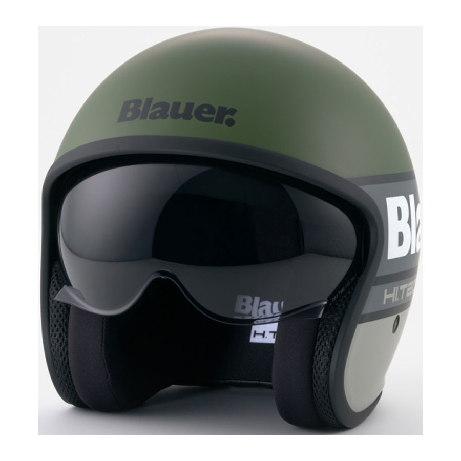 Casco Blauer Pilot 4 0 Matt Green Grey