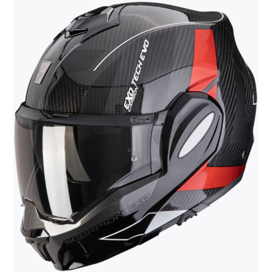Casco Scorpion EXO-Tech Evo Carbon Cad Red