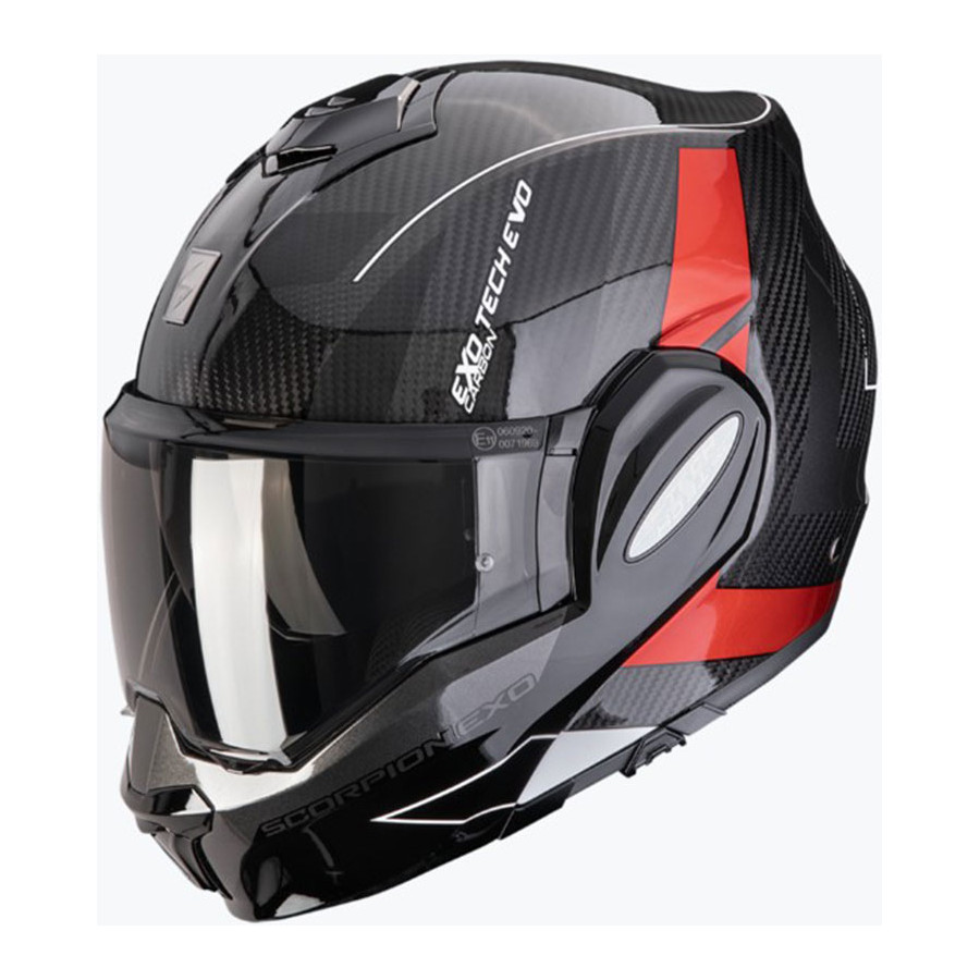 Casco Scorpion EXO-Tech Evo Carbon Cad Red