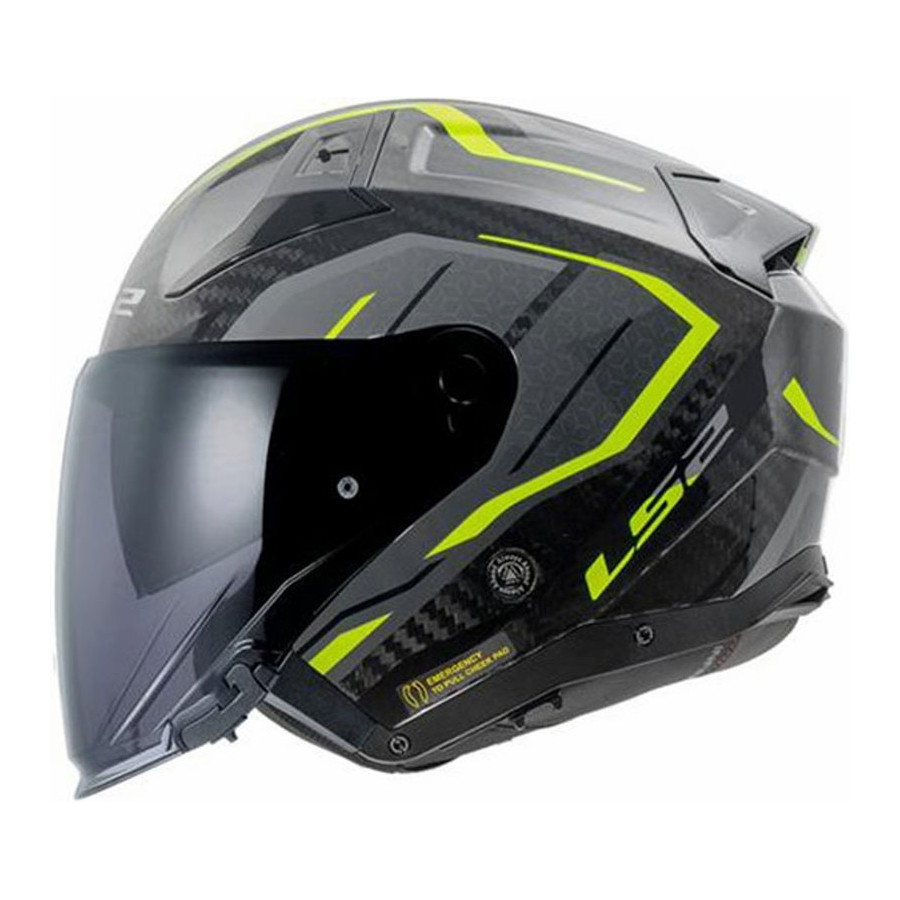 Casco LS2 OF603 Infinity II Carbon Urus Yellow