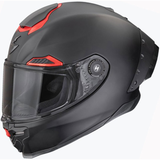Casco Scorpion EXO-Race Air Solid Matt Black Red