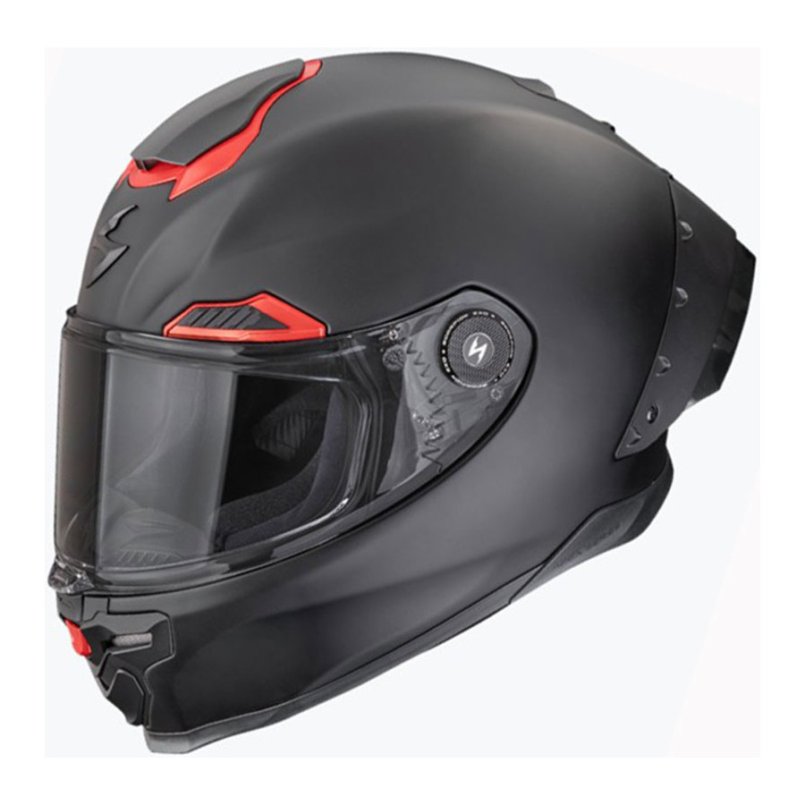 Casco Scorpion EXO-Race Air Solid Matt Black Red