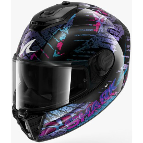 Casco Shark Spartan RS Reptaia Blue Glitter KBX