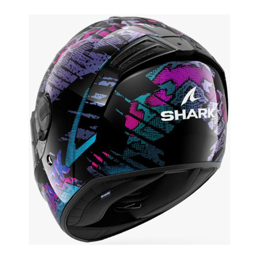 Casco Shark Spartan RS Reptaia Blue Glitter KBX
