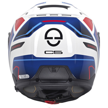 Casco Schuberth C5 Omega White Blue Red