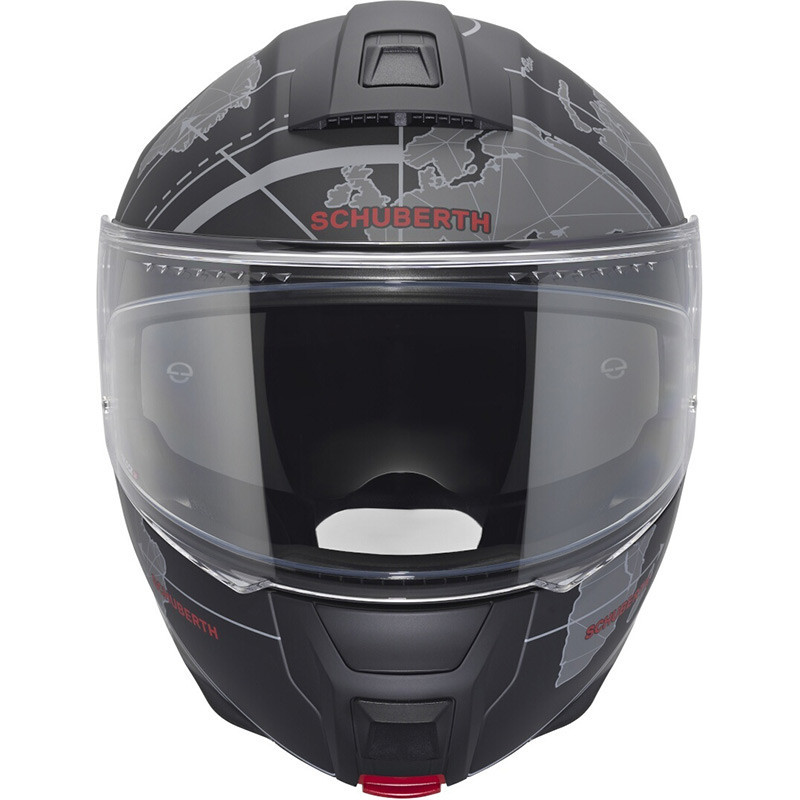 Casco Schuberth C5 Globe Black Grey Red