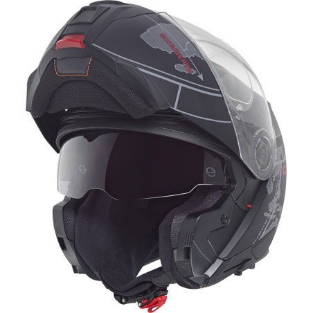 Casco Schuberth C5 Globe Black Grey Red