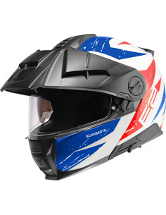 CASCO SCHUBERTH E2 EXPLORER BLUE RED