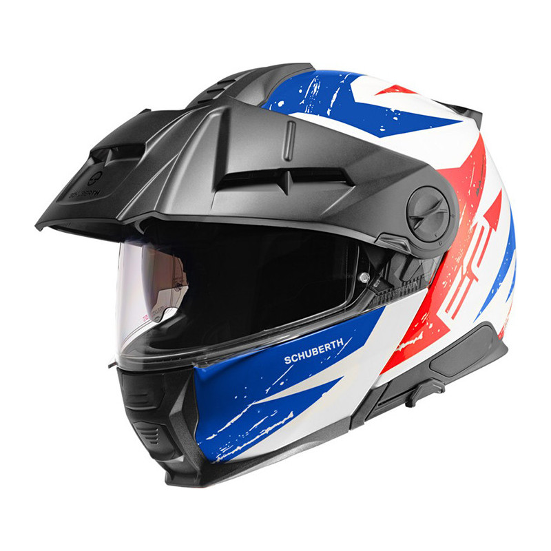 CASCO SCHUBERTH E2 EXPLORER BLUE RED