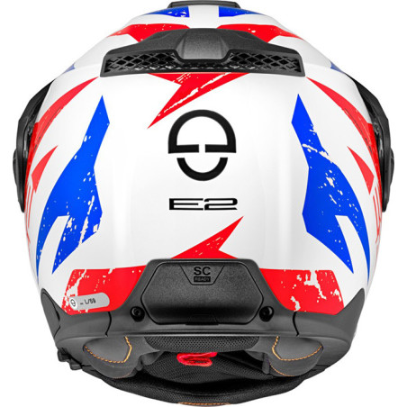 CASCO SCHUBERTH E2 EXPLORER BLUE RED