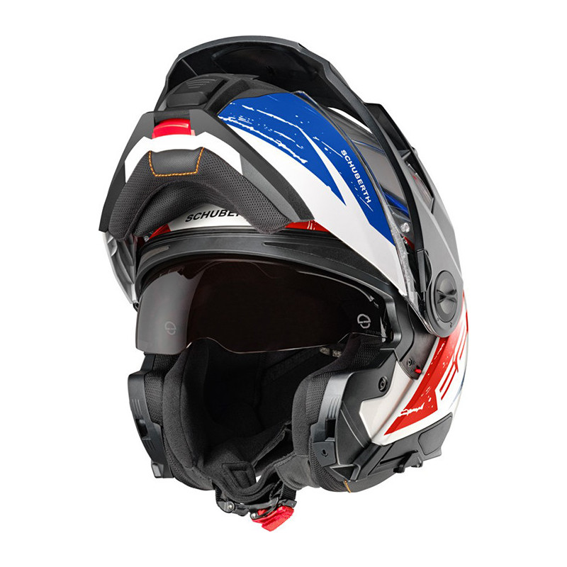 CASCO SCHUBERTH E2 EXPLORER BLUE RED
