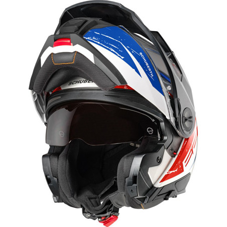 CASCO SCHUBERTH E2 EXPLORER BLUE RED