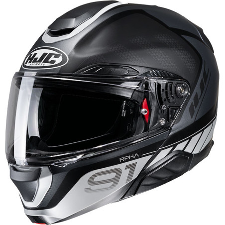 CASCO HJC RPHA 91 RAFINO MATT BLACK GREY MC5HSF