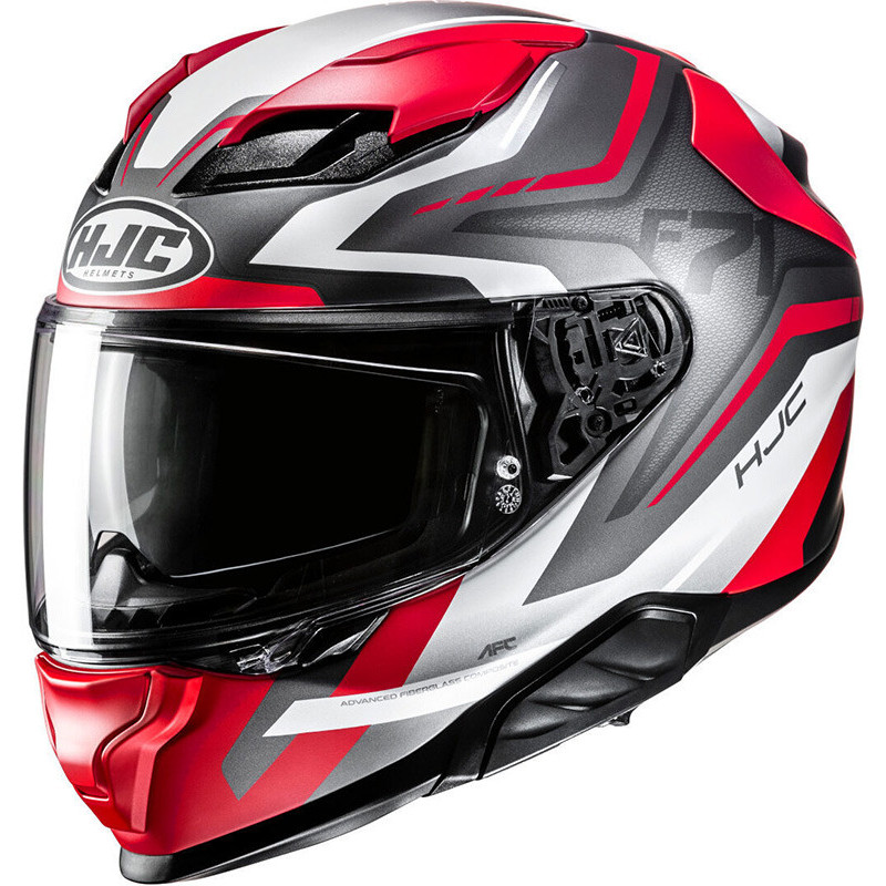 CASCO HJC F71 FES RED GREY MC1SF