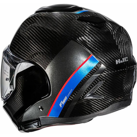 Casco HJC F100 Carbon Stan Blue Red MC21