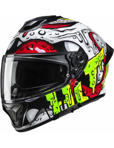 Casco HJC C71 Squeeze Red Yellow MC41