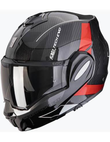 Casco Scorpion EXO-Tech Evo Carbon Cad Red