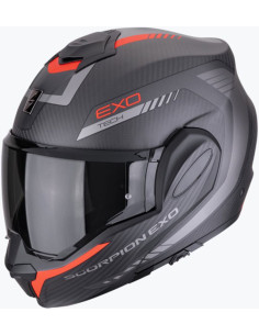 Casco Scorpion EXO-TECH Evo Carbon Cosy Red
