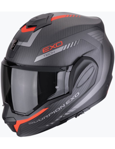 Casco Scorpion EXO-TECH Evo Carbon Cosy Red