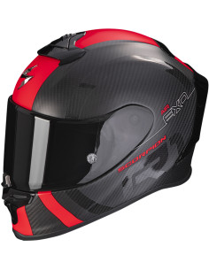 CASCO SCORPION EXO-R1 EVO CARBON AIR MG BLACK RED