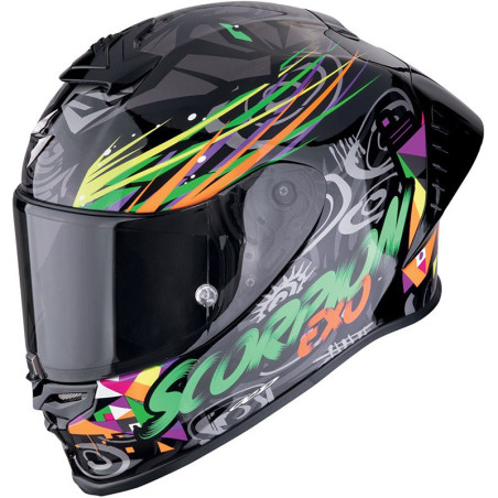 Casco Scorpion EXO-R1 II AIR Savage Green Orange