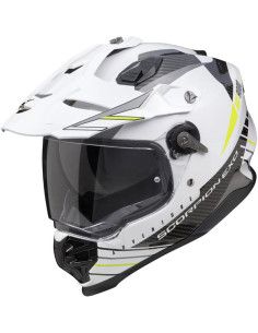 Casco Scorpion ADF-9000 Air Feat White Yellow