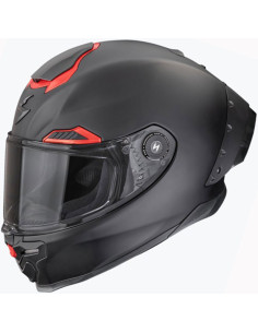 Casco Scorpion EXO-Race Air Solid Matt Black Red