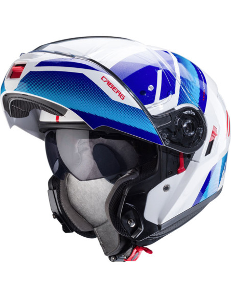CASCO CABERG LEVO X MANTA WHITE BLUE RED 06