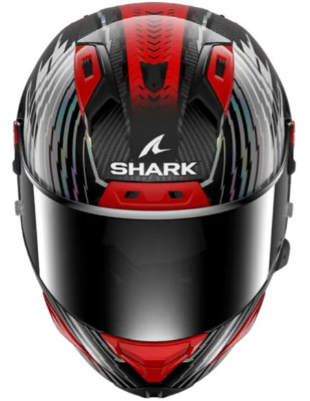 CASCO SHARK AERON EDGY CARBON RED CHROM
