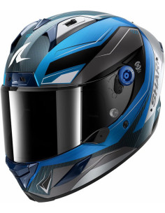 Casco Shark Aeron Mekarium Carbon Blue DBS