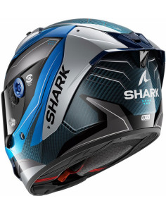 Casco Shark Aeron Mekarium Carbon Blue DBS 2