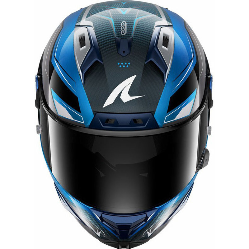 Casco Shark Aeron Mekarium Carbon Blue DBS