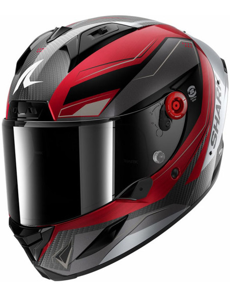 Casco Shark Aeron Mekarium Carbon Red DRS