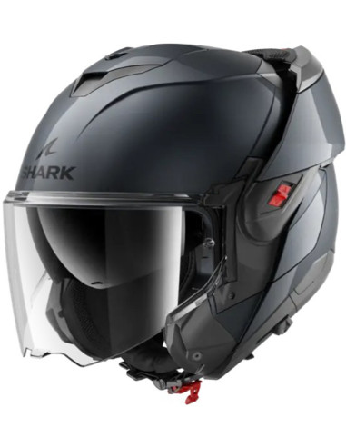 Casco Shark Oxo Blank Gun Metal A05