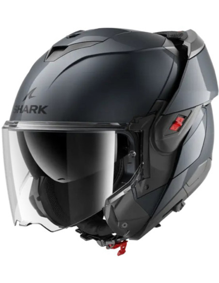 Casco Shark Oxo Blank Gun Metal A05