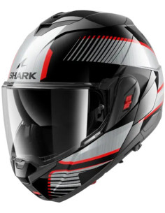 Casco Shark Oxo Sikter Black Chrom Silver KUS