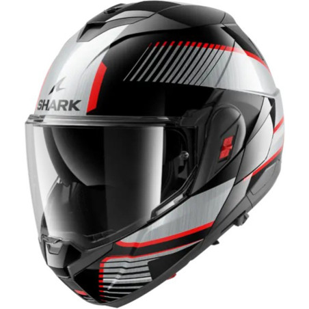 Casco Shark Oxo Sikter Black Chrom Silver KUS
