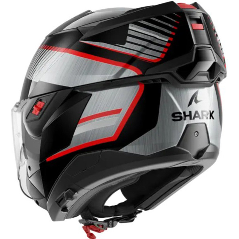 Casco Shark Oxo Sikter Black Chrom Silver KUS