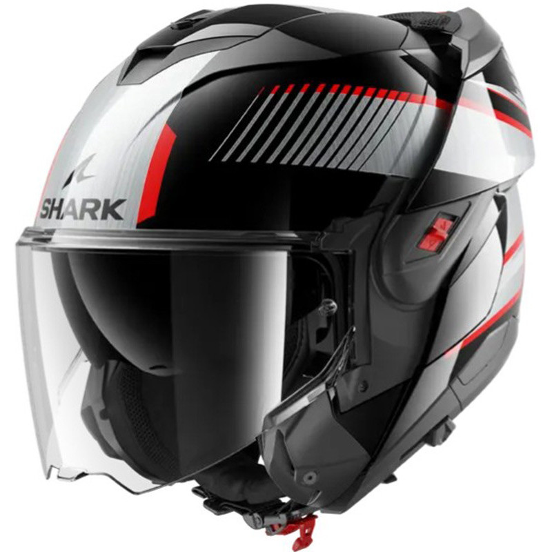 Casco Shark Oxo Sikter Black Chrom Silver KUS