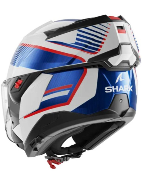 Casco Shark Oxo Sikter White Chrome Blue WUB
