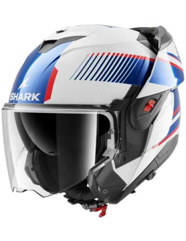 Casco Shark Oxo Sikter White Chrome Blue WUB