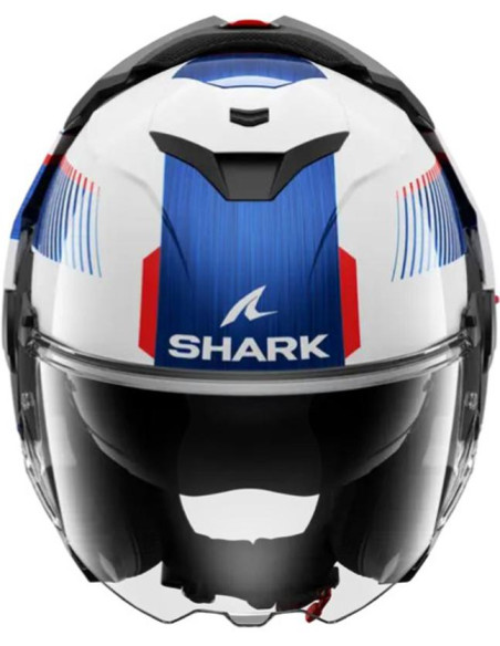 Casco Shark Oxo Sikter White Chrome Blue WUB