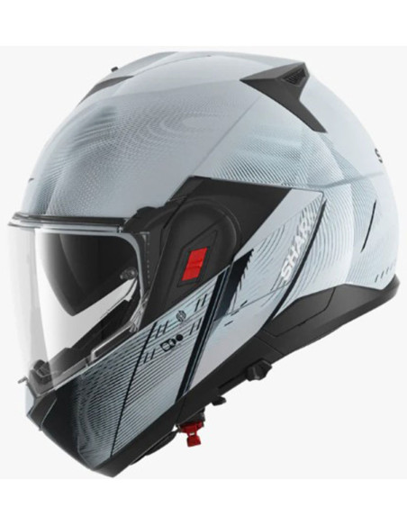 Casco Shark Oxo Speed-Tech Silver White Black SWK