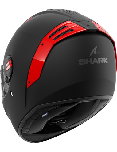 CASCO SHARK SPARTAN RS BLANK MATT BLACK ORANGE KOK