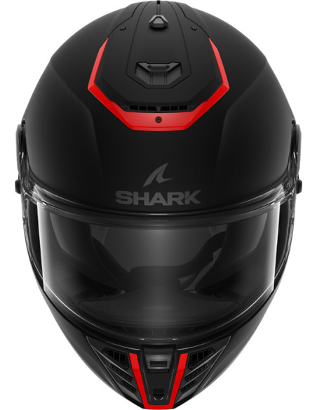 CASCO SHARK SPARTAN RS BLANK MATT BLACK ORANGE KOK