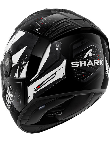 CASCO SHARK SPARTAN RS STINGREY BLACK WHITE KWA